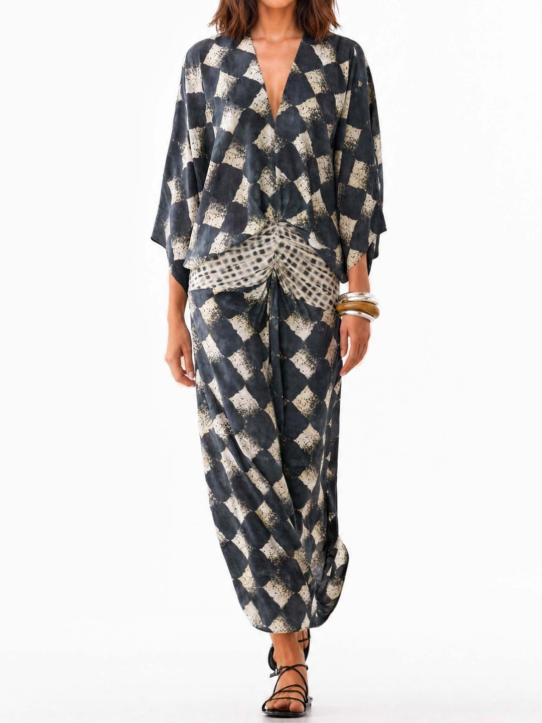 Clara| Kleid Mosaik Mittelmeer