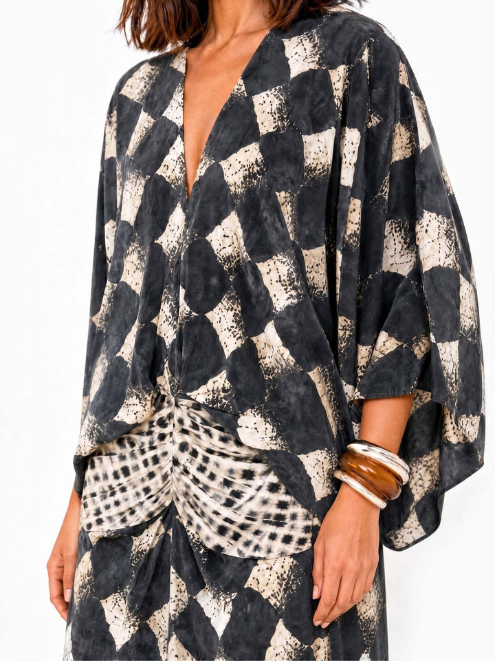 Clara| Kleid Mosaik Mittelmeer