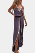 Olivia | Einzigartiger Jumpsuit mit goldenen Details und Beinschlitz