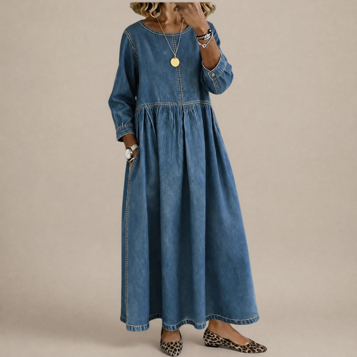 Fini | Vintage Denim Midi Kleid
