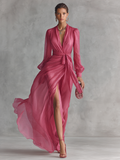 Ava | Romantisches Maxikleid mit Bindegürtel