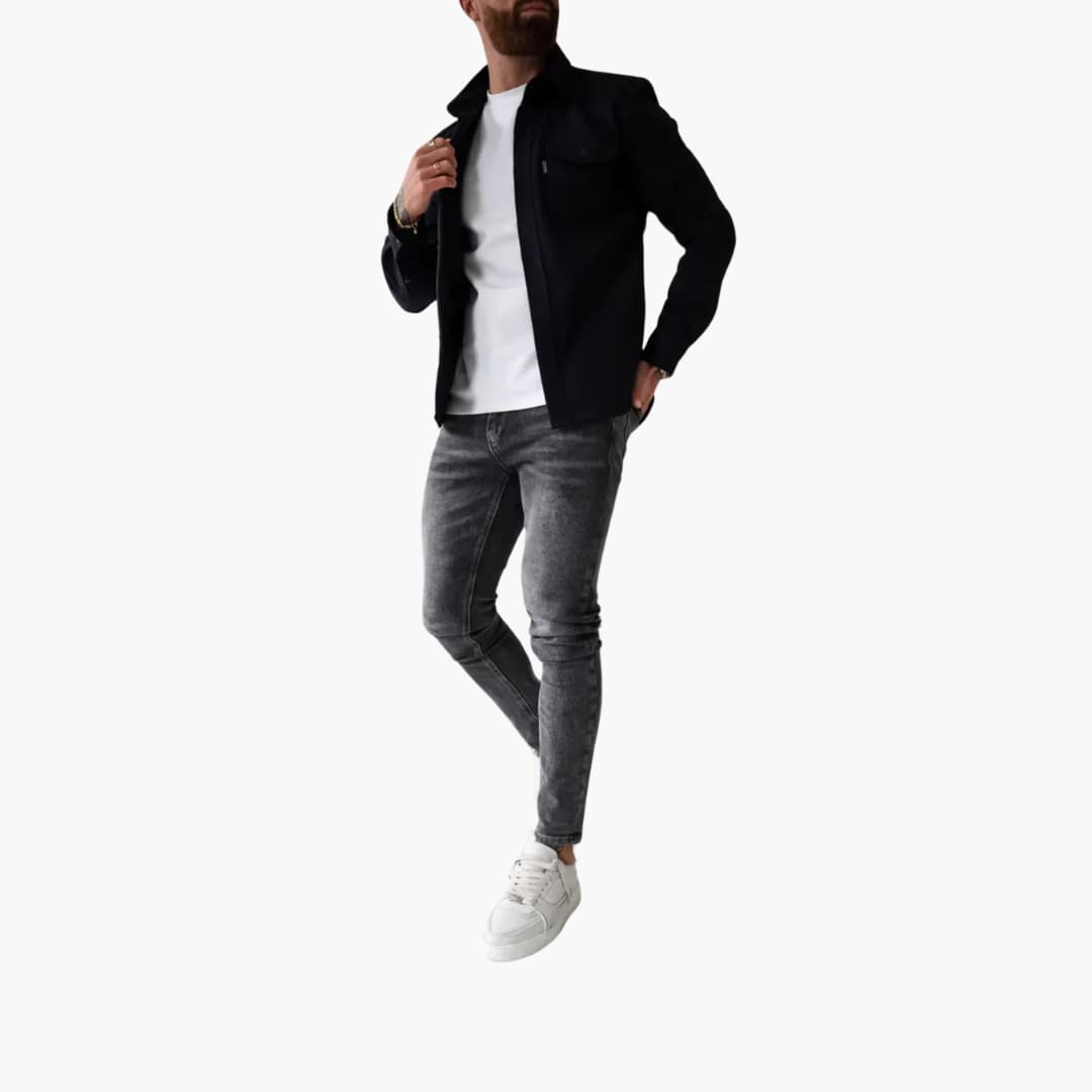 David | Hemdjacke mit Knopfleiste