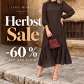 Maria - Chiffonkleid in Braun
