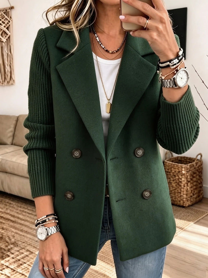 Carla | Eleganter Blazer mit Strickärmeln
