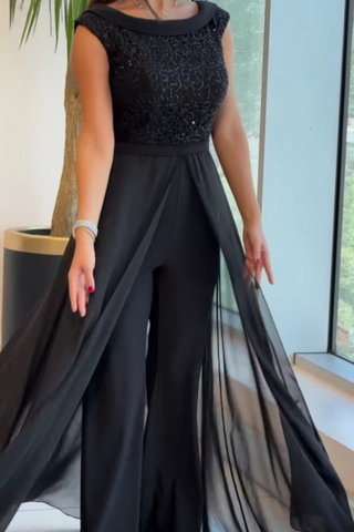 Louna | Stilvoller ärmelloser Jumpsuit