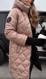 Anna | Elegante Stepp-Winterjacke mit Warmem Kapuze