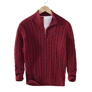 Tommy | Baumwoll-Halbzip-Pullover
