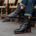 Pernelie | Stiefel aus Leder mit Blockabsatz