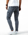 Navy Stretch Cargo-Hosen