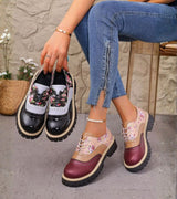 Bianca | Blumige Schuhe mit Fußbett