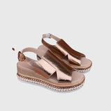 Veronica – Metallic-Sandalen