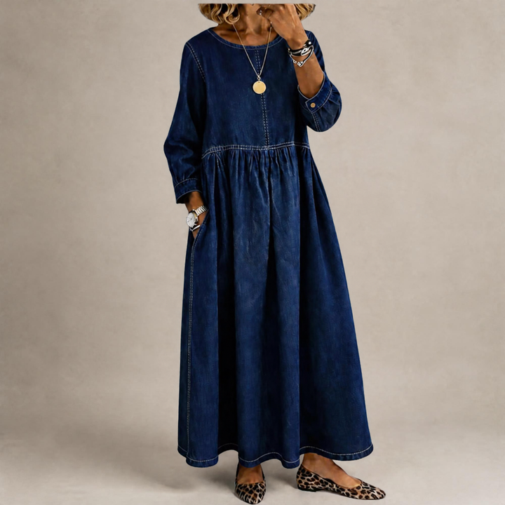 Fini | Vintage Denim Midi Kleid