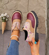 Bianca | Blumige Schuhe mit Fußbett