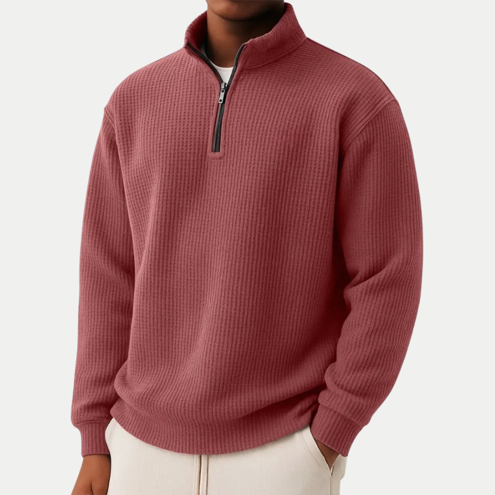 DAMIEN | Zip-Pullover mit täglichem Komfort und zeitlosem Stil