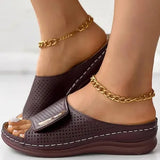 Joanna | Minimalistische Slip-On-Sandalen