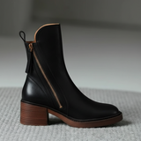 Pernelie | Stiefel aus Leder mit Blockabsatz