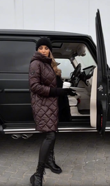 Anna | Elegante Stepp-Winterjacke mit Warmem Kapuze