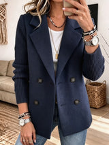 Carla | Eleganter Blazer mit Strickärmeln
