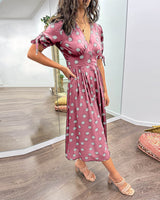 Monique | Elegantes Polka-Dots Kleid