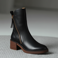 Pernelie | Stiefel aus Leder mit Blockabsatz