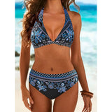 Gudrun | Halterneck-Bikini im Mediterranen Stil
