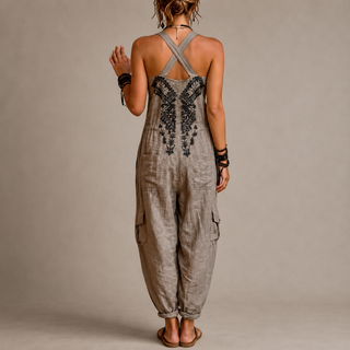 Mathilda | Boho-Overall im Leinen-Look