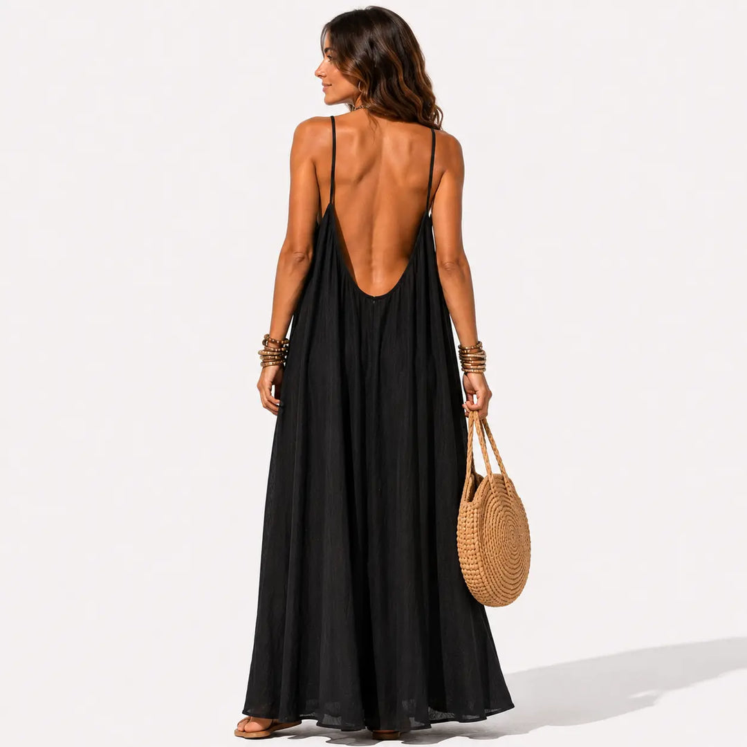 Carolin | Rückenfreies Maxikleid