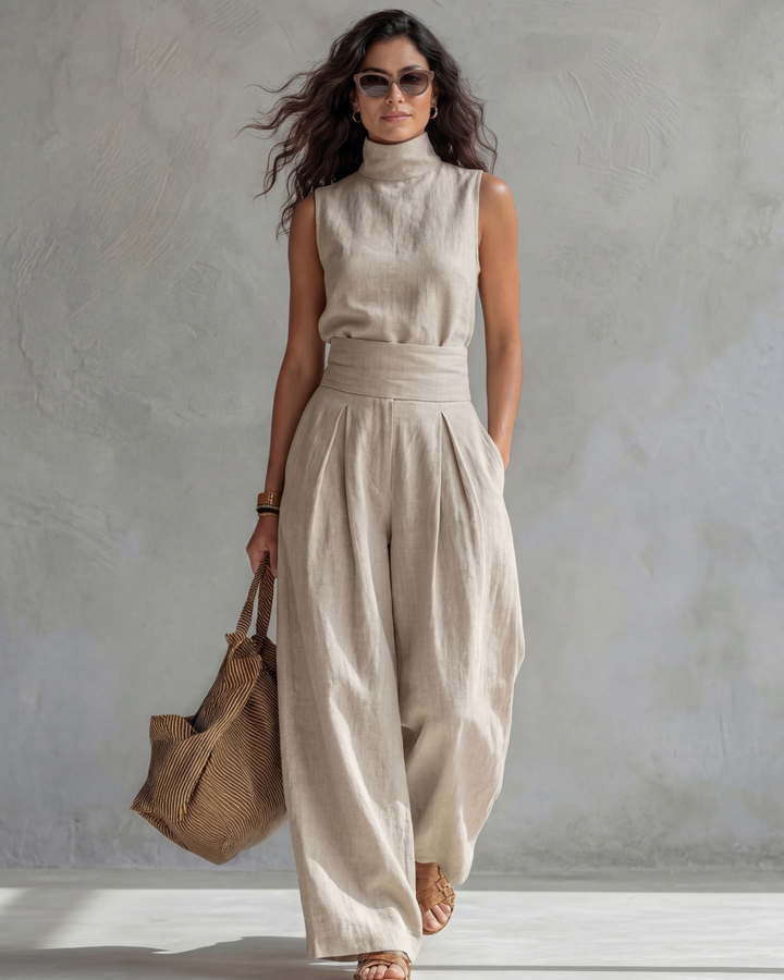 María | Elegante Set aus Weiten Hosen und Top