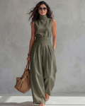 María | Elegante Set aus Weiten Hosen und Top