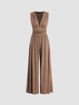 Caridad – Eleganter ärmelloser Jumpsuit mit weitem Bein
