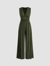 Caridad – Eleganter ärmelloser Jumpsuit mit weitem Bein