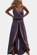 Olivia | Einzigartiger Jumpsuit mit goldenen Details und Beinschlitz