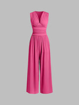 Caridad – Eleganter ärmelloser Jumpsuit mit weitem Bein