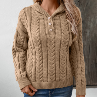 Talbot | Pull Henley Kuschelig Chic