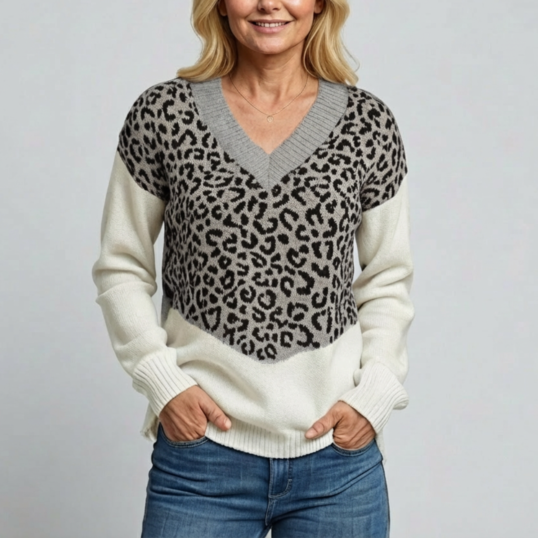 Isa | Pullover Léopard Chic