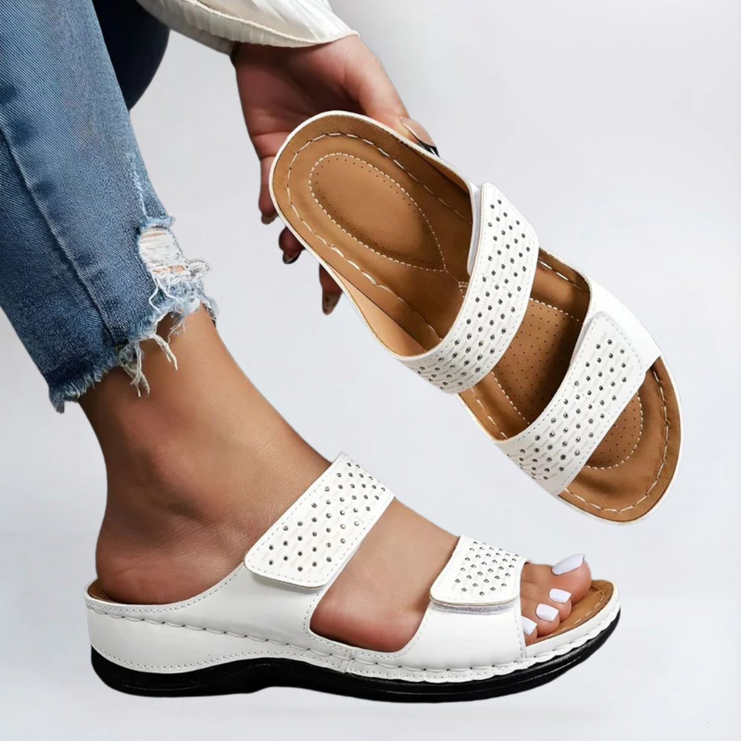 Lynn | Sandalen mit Perforiertem Design