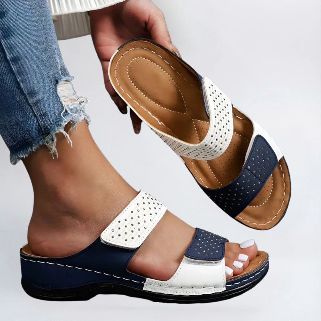Lynn | Sandalen mit Perforiertem Design