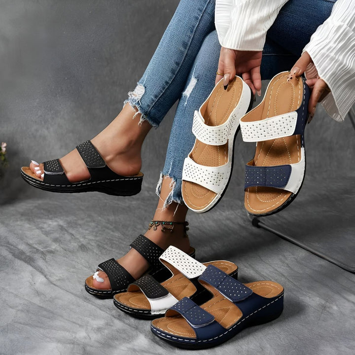 Lynn | Sandalen mit Perforiertem Design