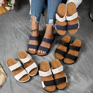 Lynn | Sandalen mit Perforiertem Design