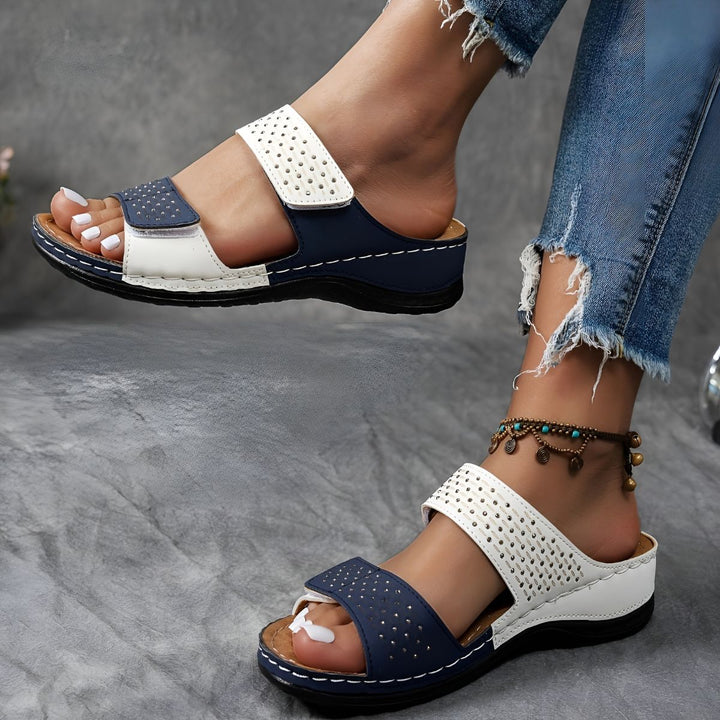 Lynn | Sandalen mit Perforiertem Design