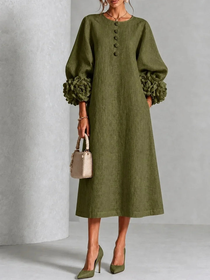 Rosalin | Midi-Blumen Kleid