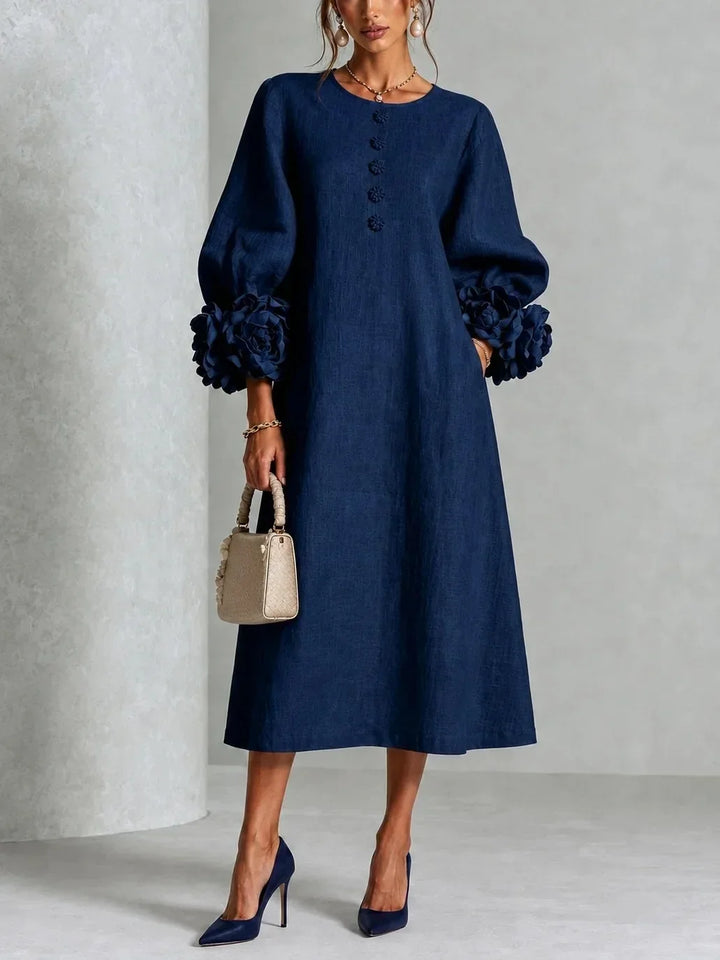 Rosalin | Midi-Blumen Kleid