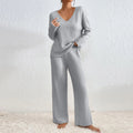 Vivienne | Zweiteiler mit Hose und V-Ausschnitt-Top