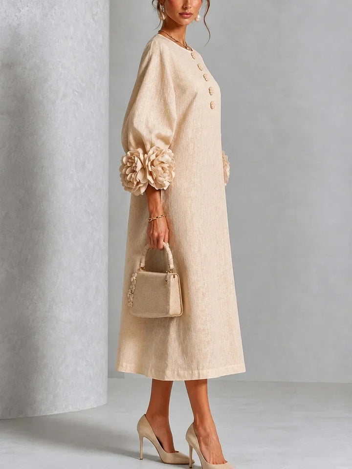 Rosalin | Midi-Blumen Kleid