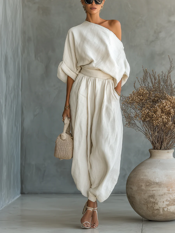 Ariadna | Zweiteiliges Set mit Off-the-Shoulder-Design