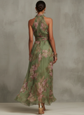 Livie | Maxikleid mit floralem Halter