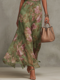 Livie | Maxikleid mit floralem Halter