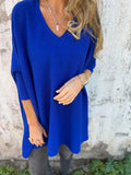 Kira | Oversized-Pullover mit entspanntem V-Ausschnitt