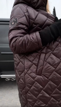Anna | Elegante Stepp-Winterjacke mit Warmem Kapuze