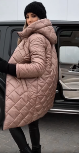Anna | Elegante Stepp-Winterjacke mit Warmem Kapuze